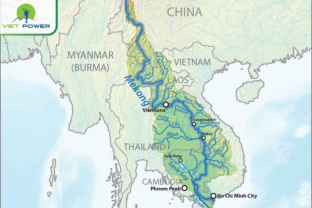 Mekong River map