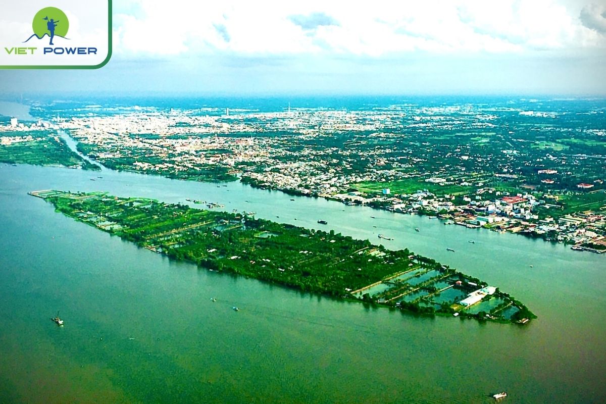 Mekong River in Mekong Delta