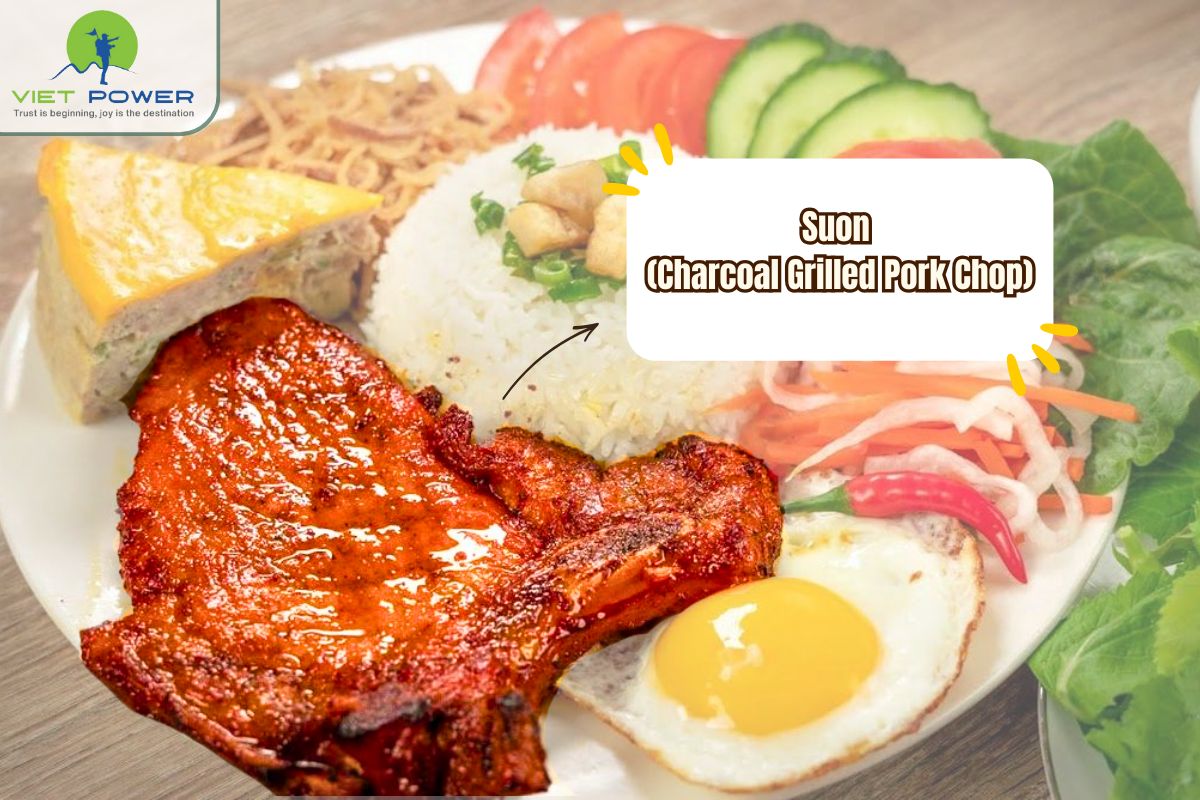 (3) Suon (Charcoal Grilled Pork Chop)