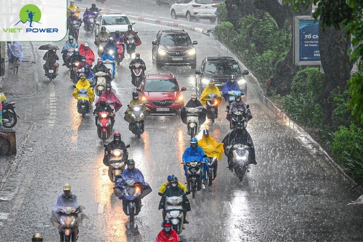 Rain mostly falls in late afternoons