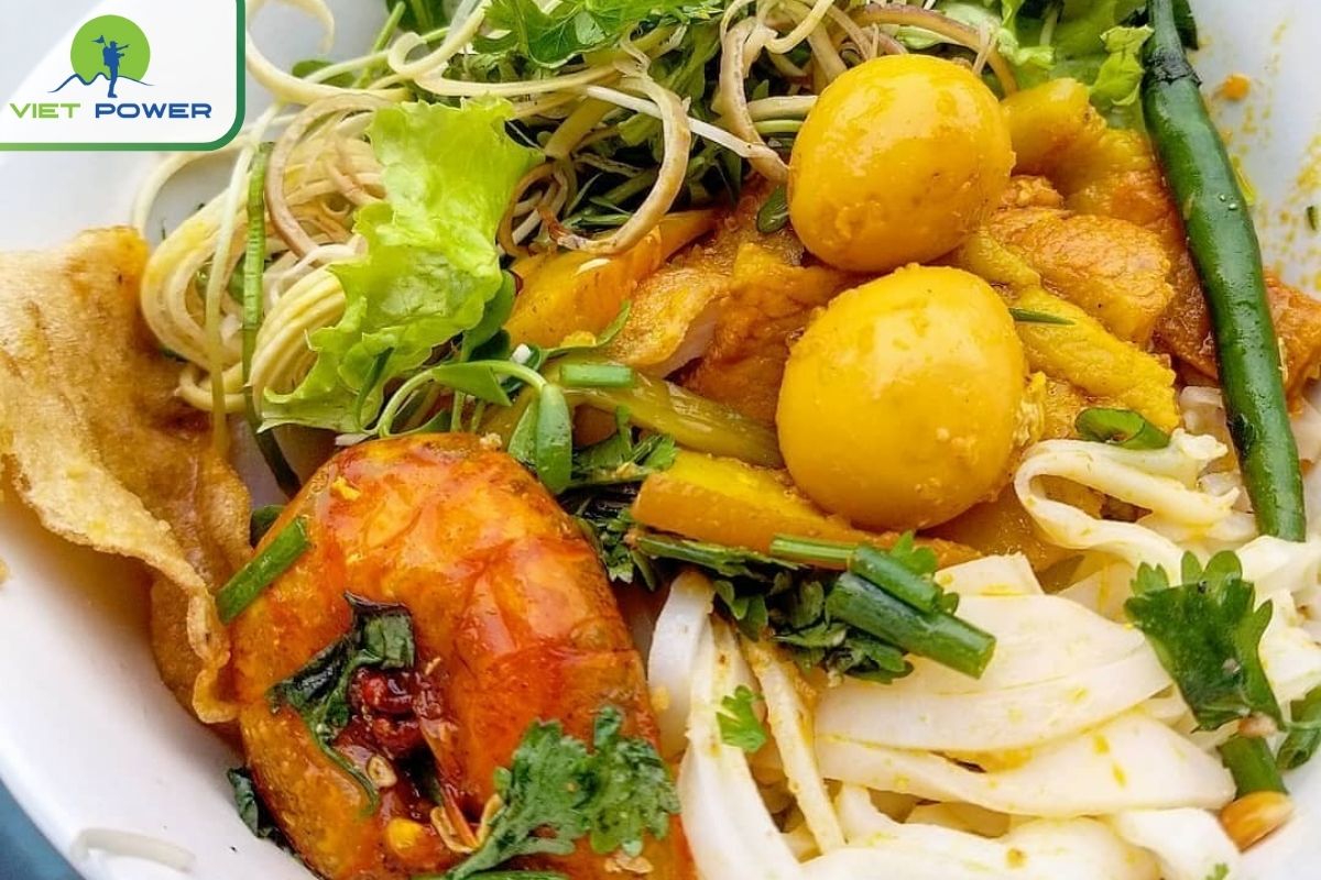 Mi Quang is a must-try dish in Da Nang street food, known for its rich flavors and local ingredients.