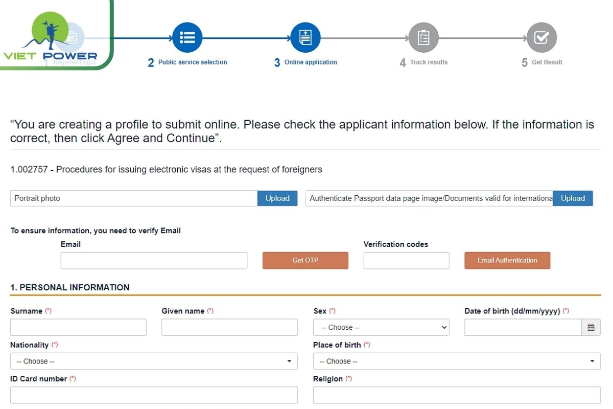 Applying for a 3-Month E-Visa