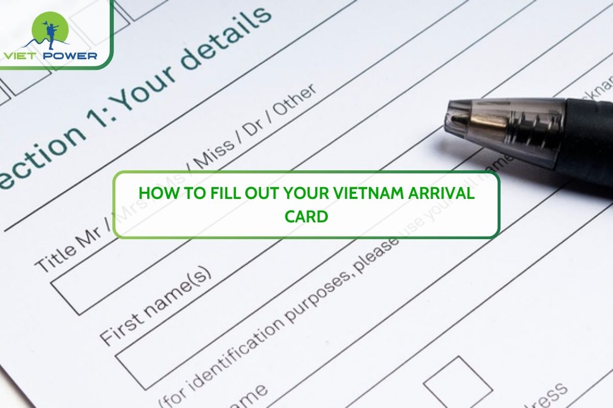 How To Fill Out Your Vietnam Arrival Card