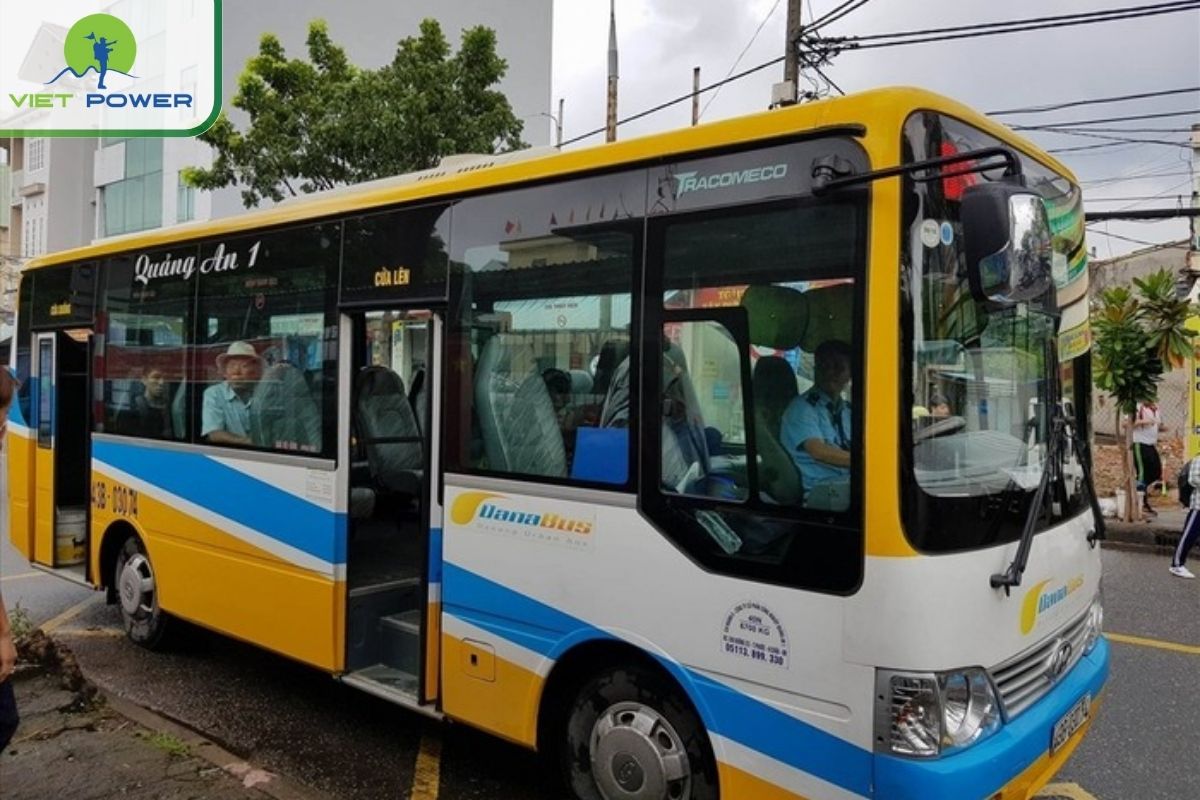 Take public bus from Danang bus station to Bai But