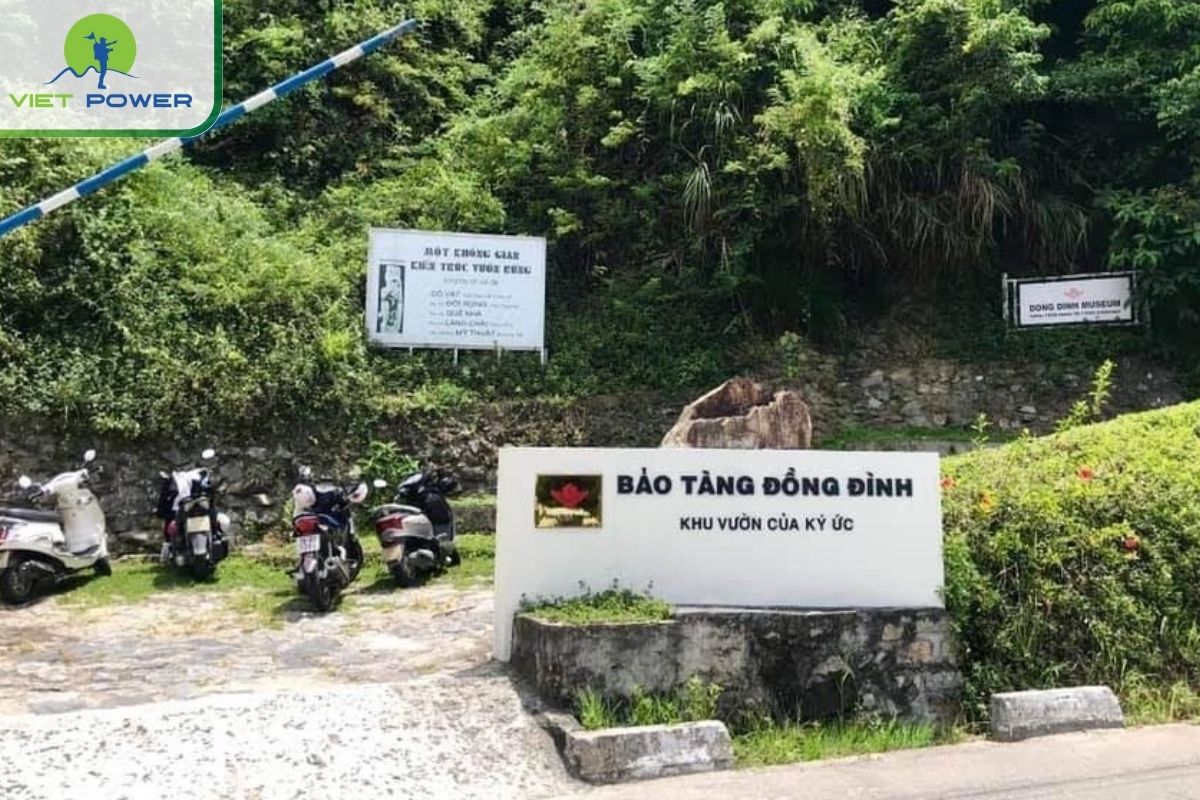 Ride a motorbike to Dong Dinh museum