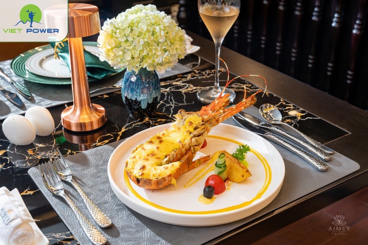 Meanwhile, a brunch buffet is served as the ship cruises back to port