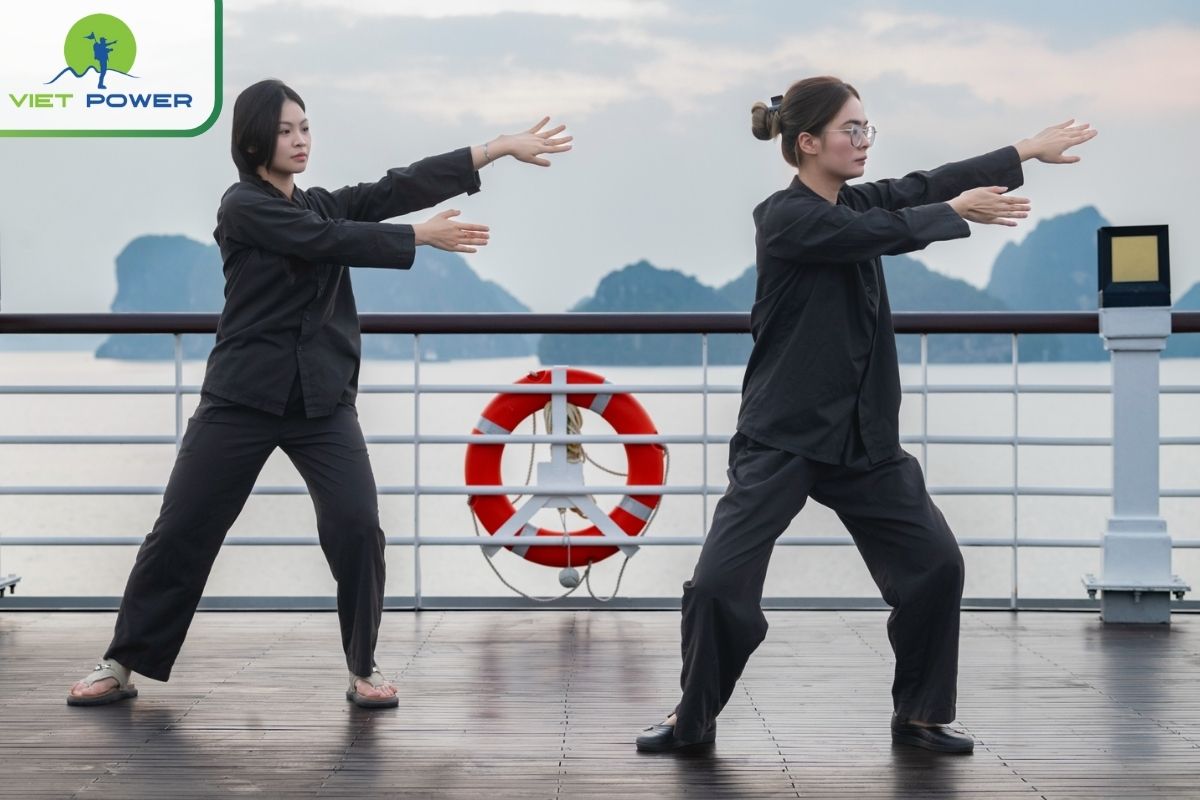 Tai Chi on the sundeck