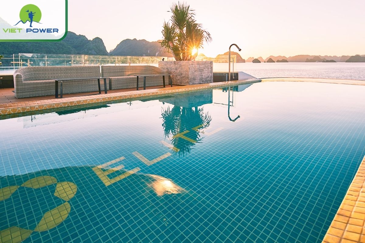 Infinity Gold-Plated Swimming Pool 