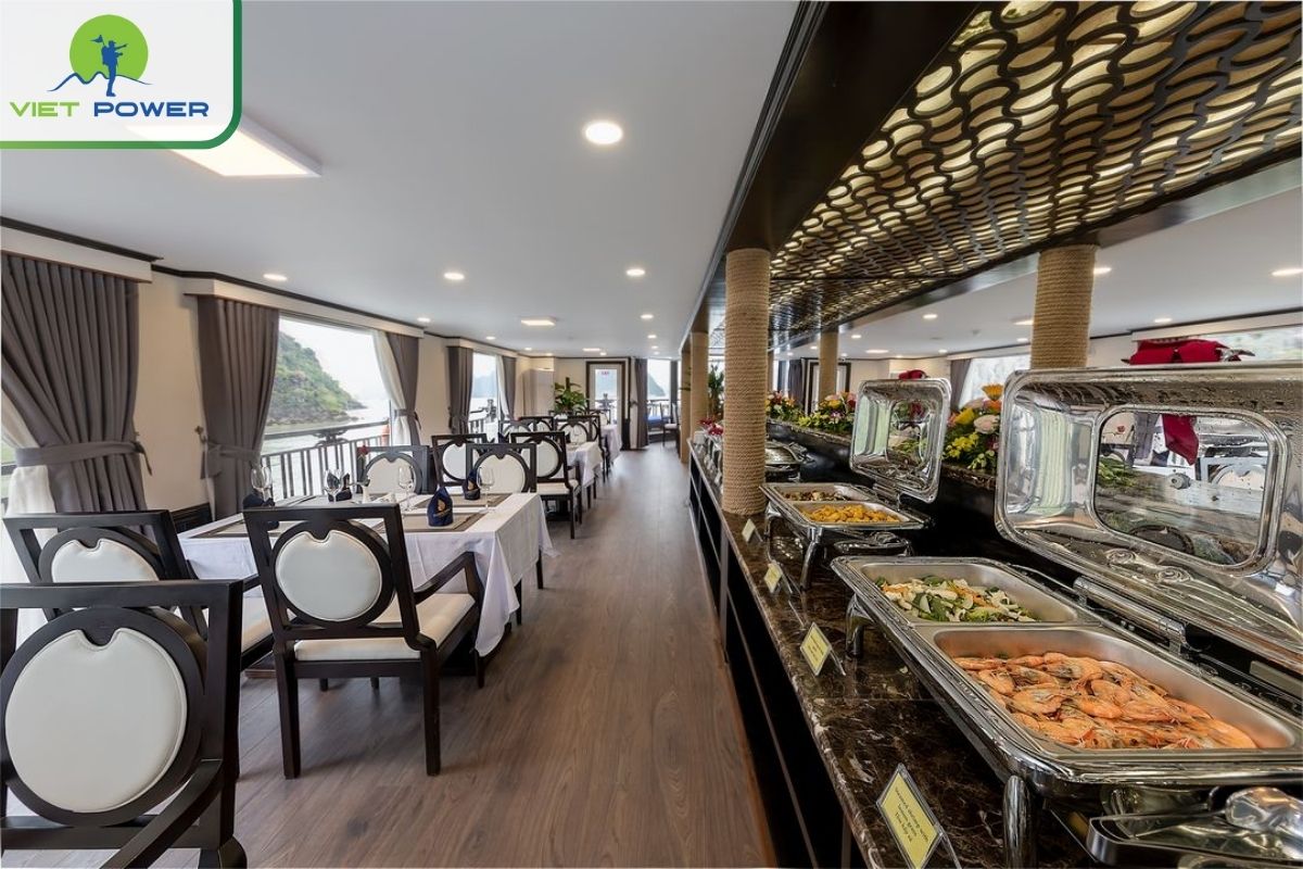 The restaurant serves both buffet and set menus