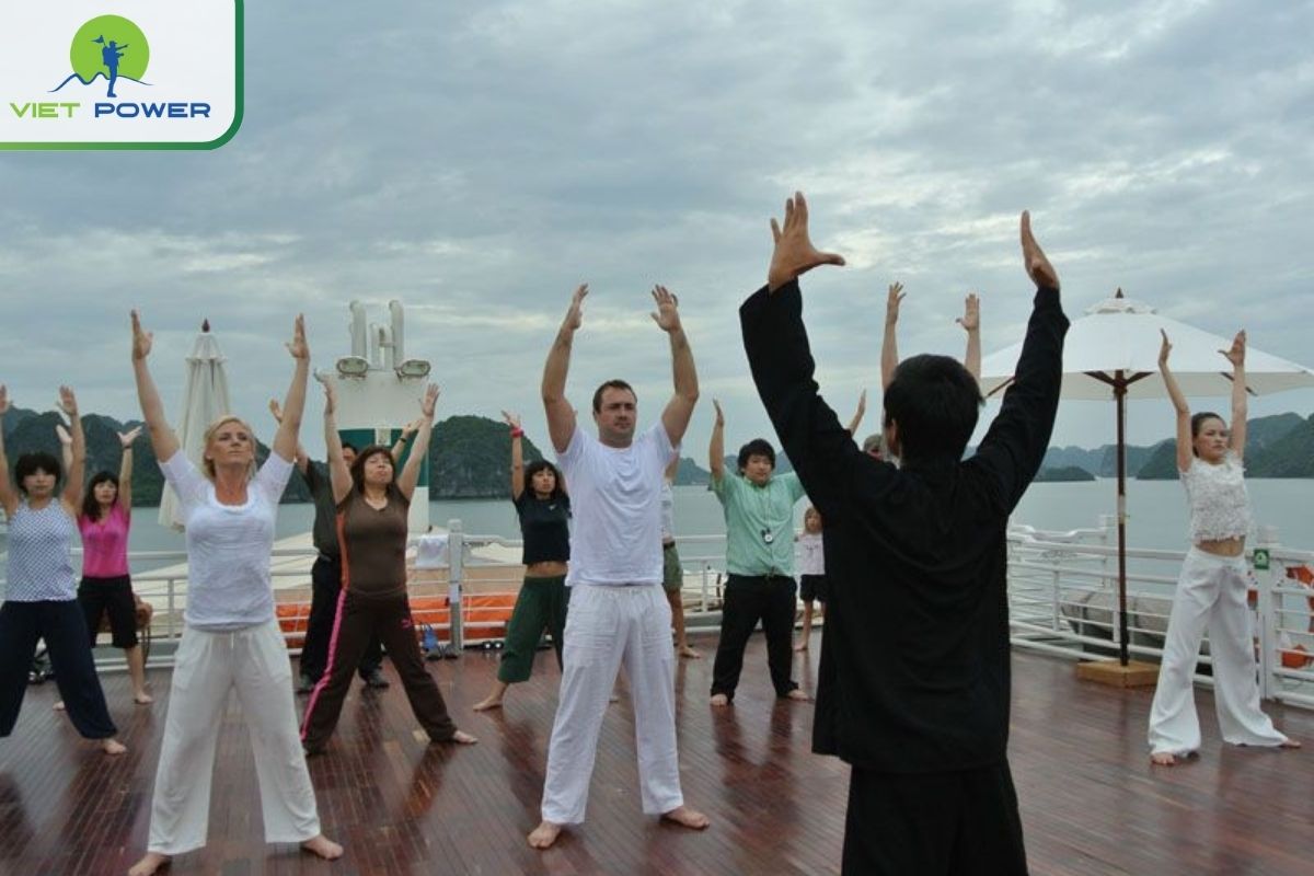 Morning Tai Chi session