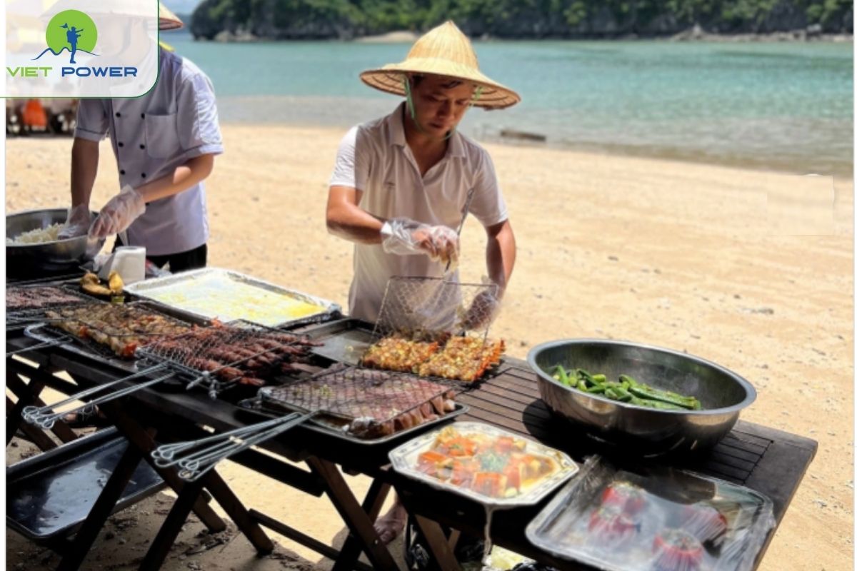 BBQ lunch on the beac