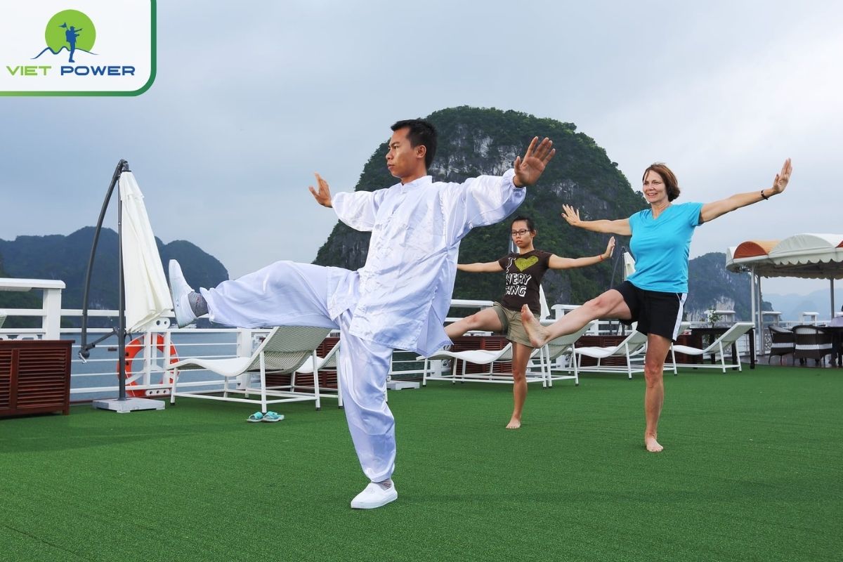 Tai Chi session together