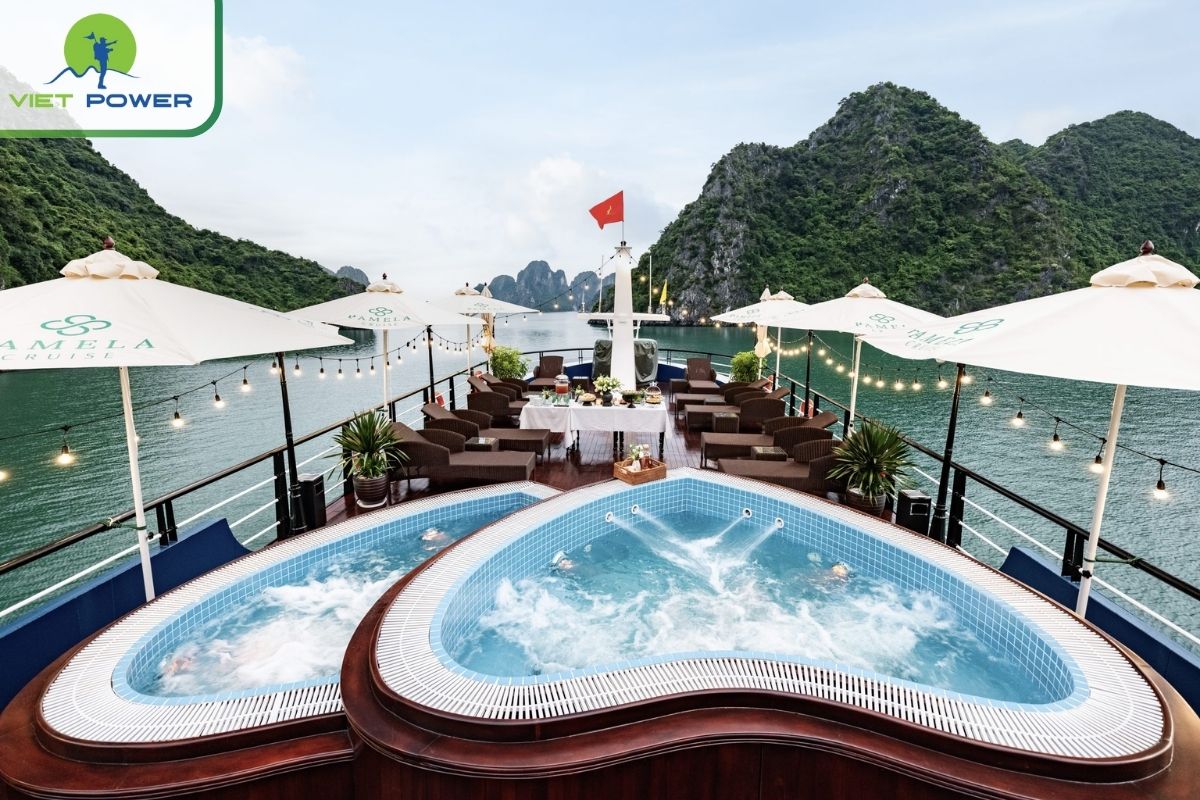 Sundeck with Heart-Shaped Pool