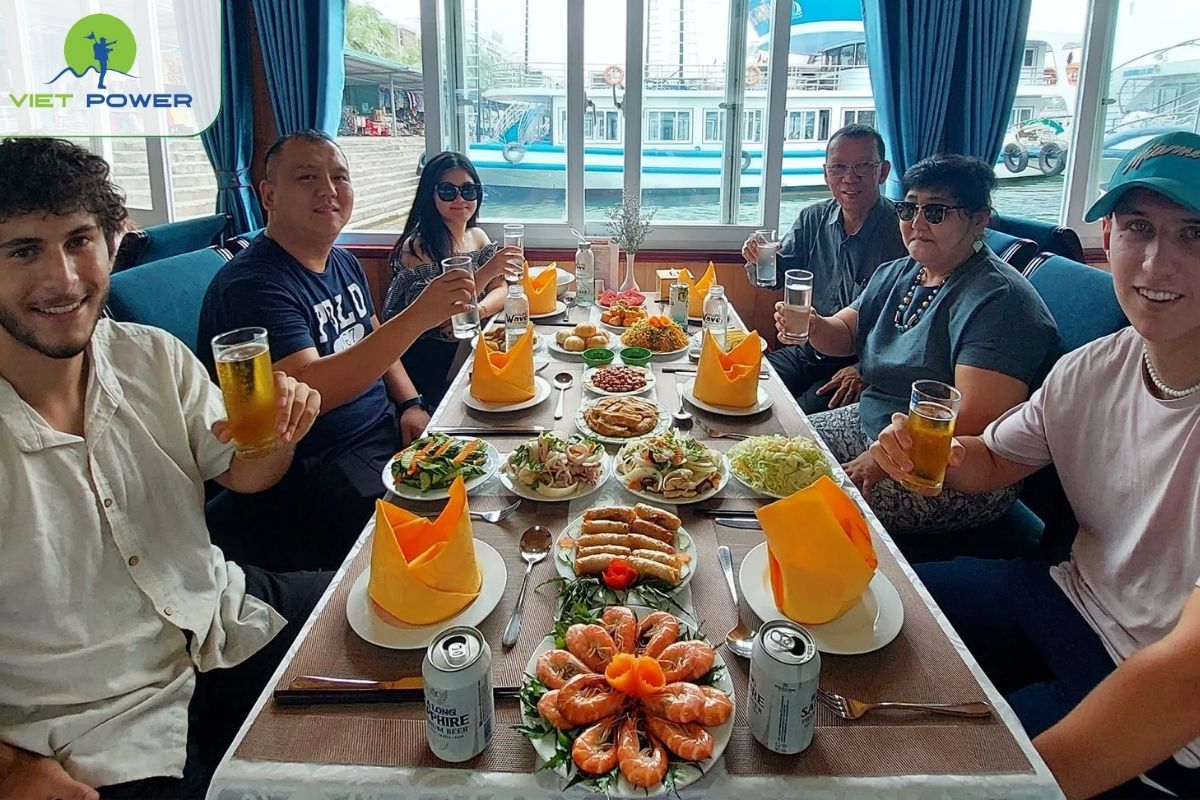 Enjoy a buffet lunch of fresh seafood and Vietnamese cuisine