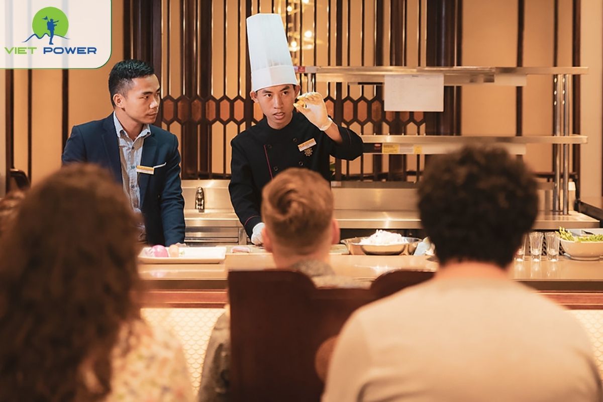 Watch chefs perform live cooking shows