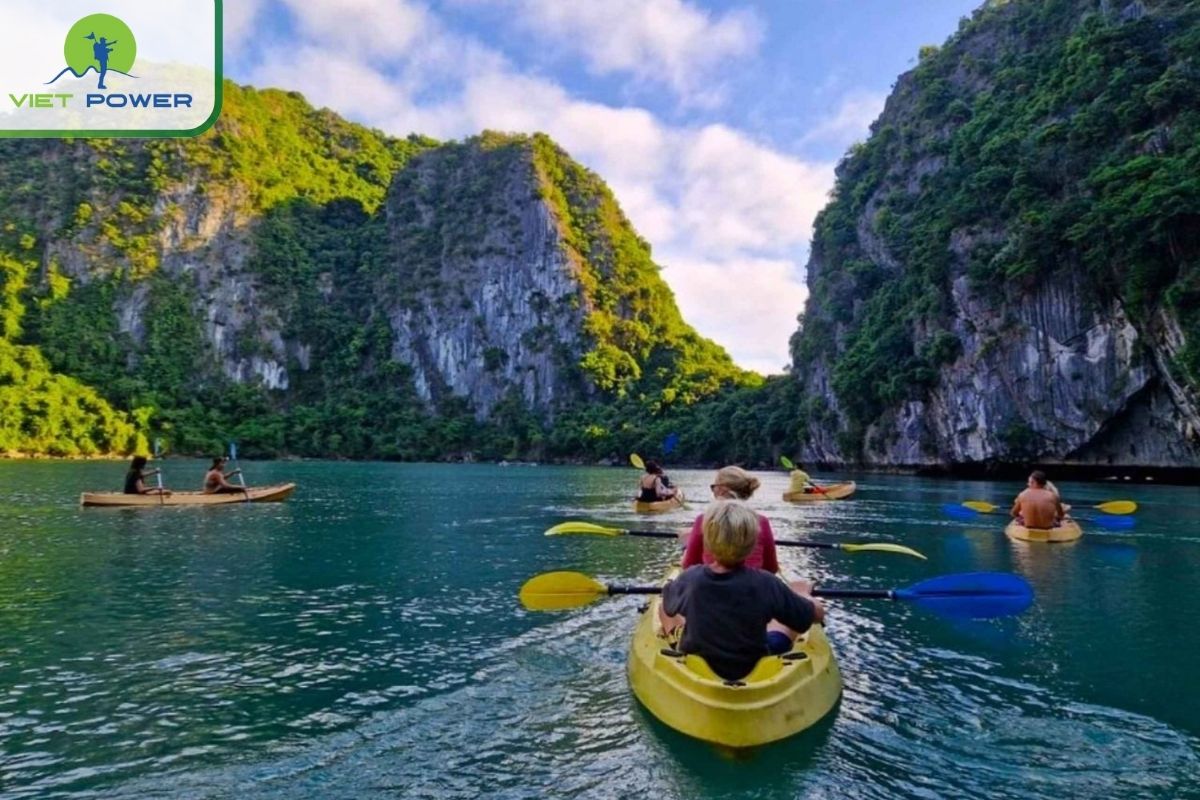 Kayaking through hidden lagoons and karsts