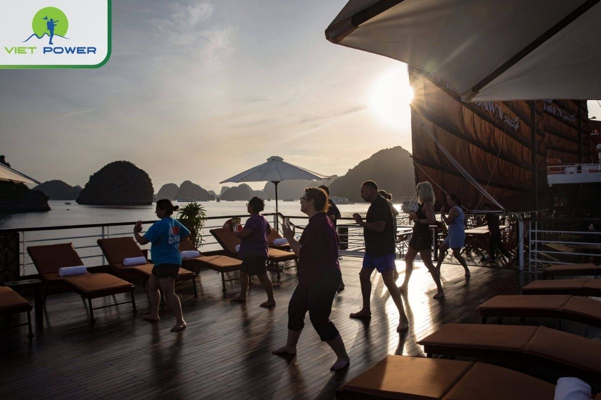 Sunrise Tai Chi session