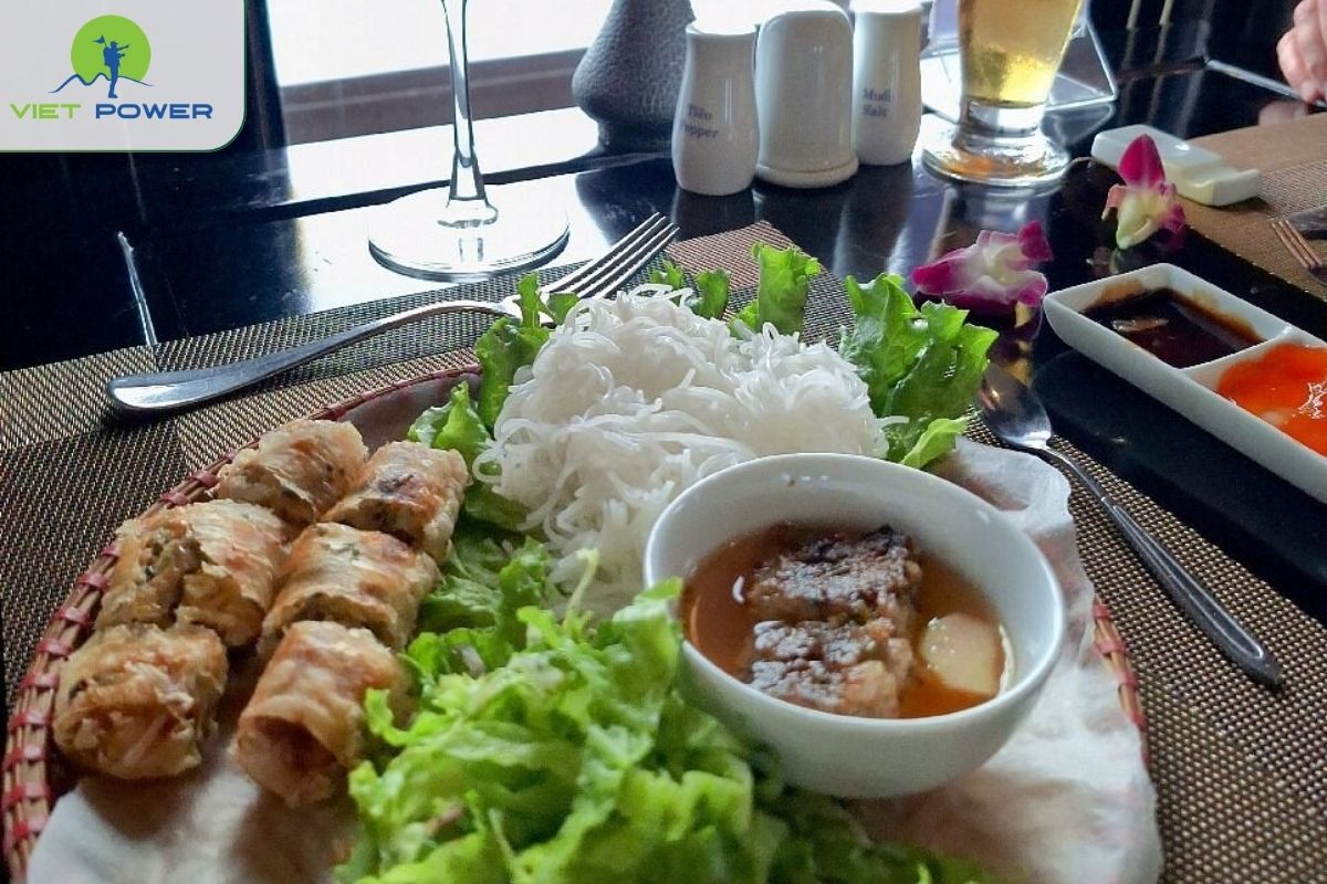 Lunch on board the support boat.
