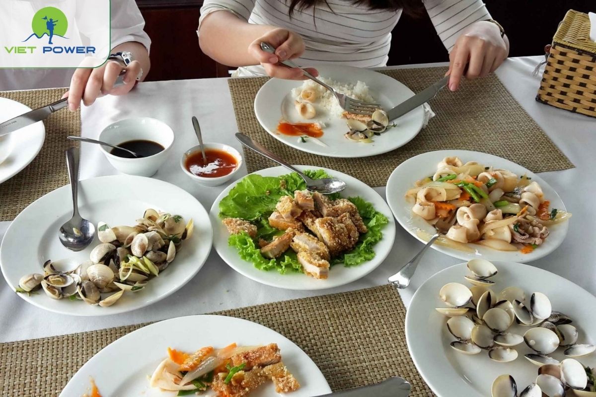 Seafood Lunch on Board