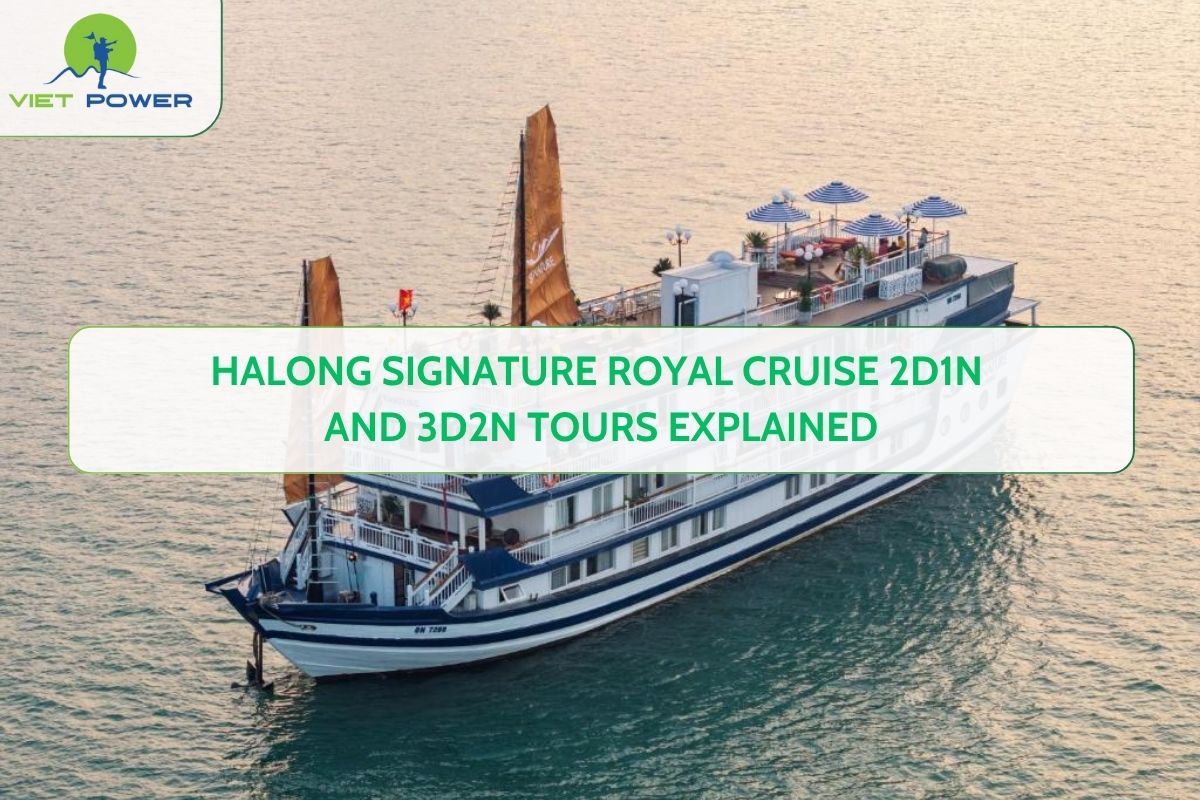Halong Signature Royal Cruise 2D1N and 3D2N Tours Explained